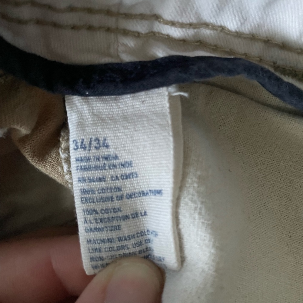 American Eagle Outfitters Khaki Chinos Pants Mens Size 34x34 - Picture 4 of 6